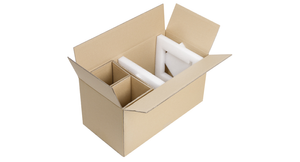 Konstruktiv-Verpackungen mit Schaumstoff-Seitenpolstern